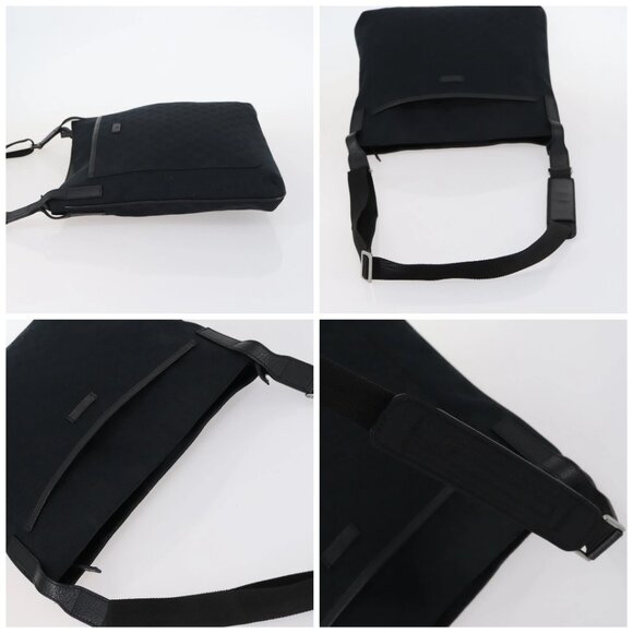 GUCCI GG Canvas Shoulder Bag Black Silver 122791 Auth 135007 - Picture 16 of 16